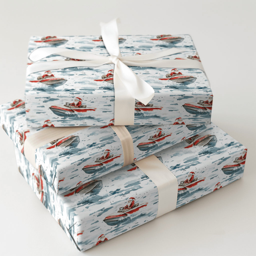 Sleigh at Sea - Wrapping Paper - Aspen & Arlo