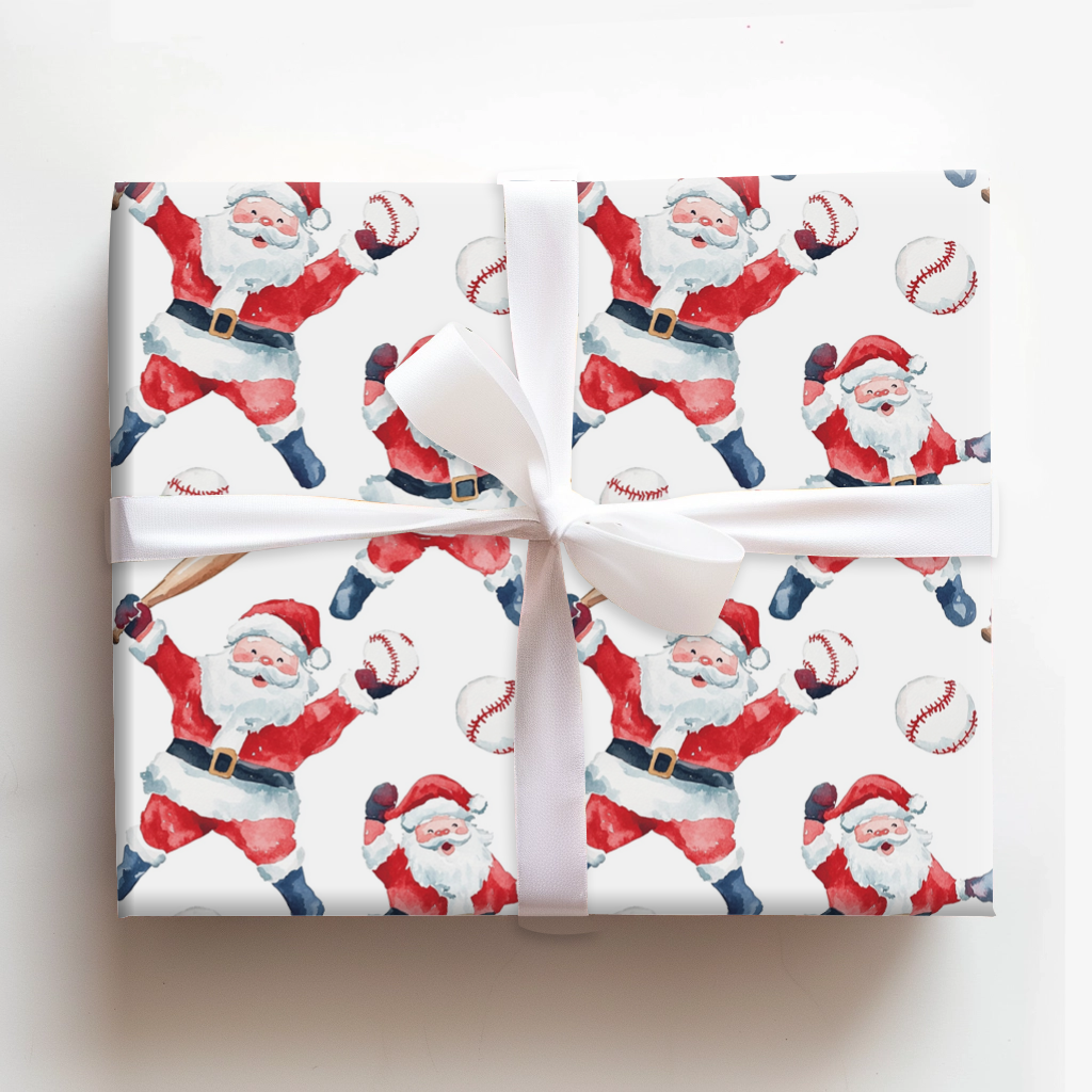 Father christmas fashion wrapping paper