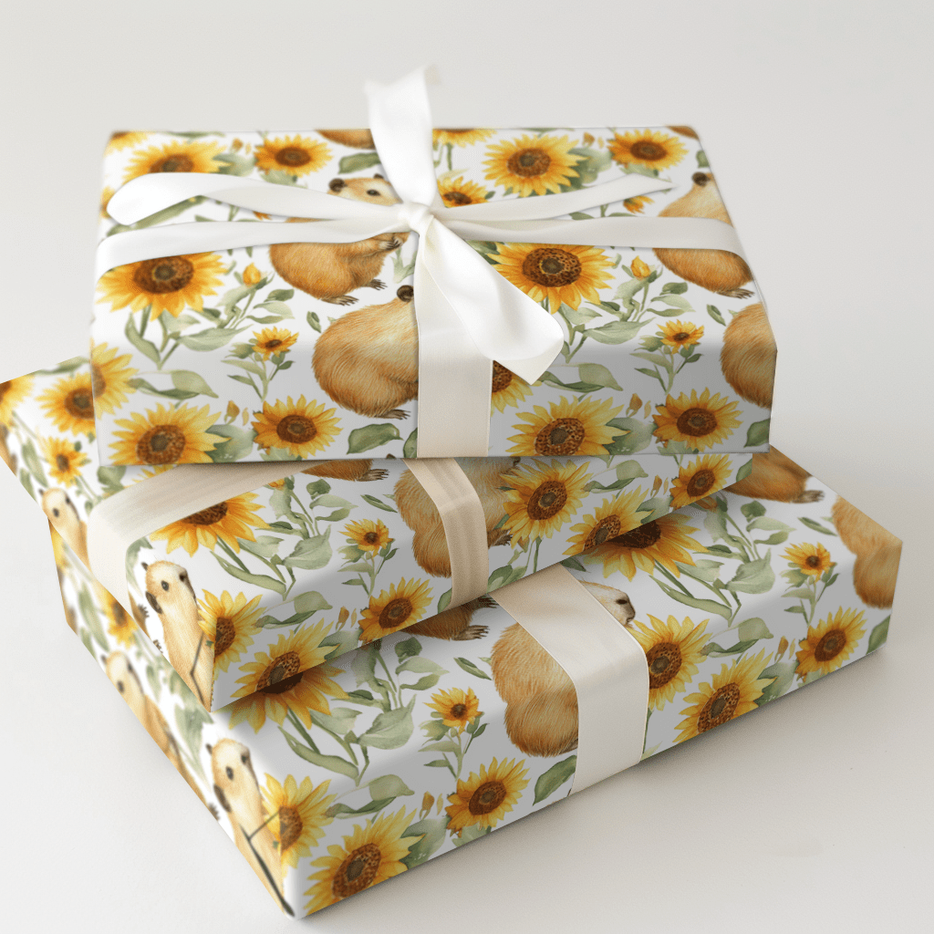 Sunflower America - Wrapping Paper - Aspen & Arlo