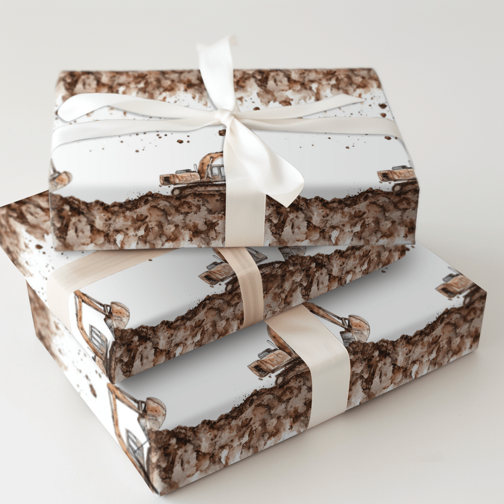 Breaking Ground - Wrapping Paper - Aspen & Arlo