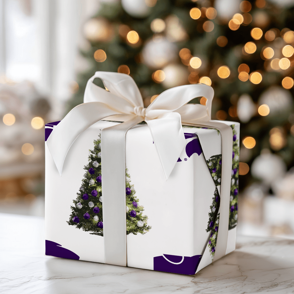 K - State Kringle Tree - Wrapping Paper - Aspen & Arlo