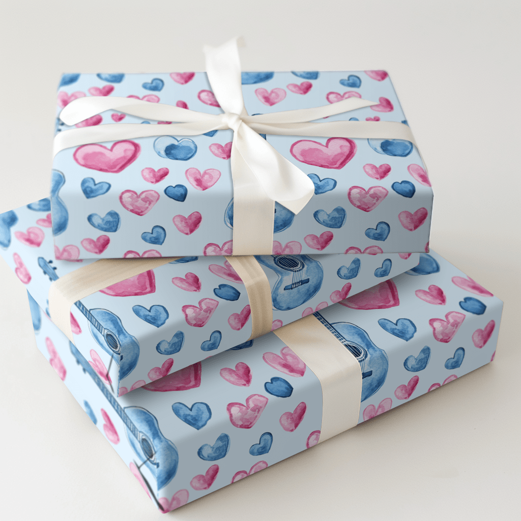 Strum and Swoon - Wrapping Paper - Aspen & Arlo