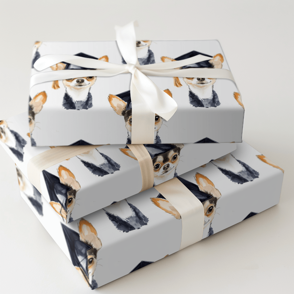 Chihuahua Graduate - Wrapping Paper - Aspen & Arlo