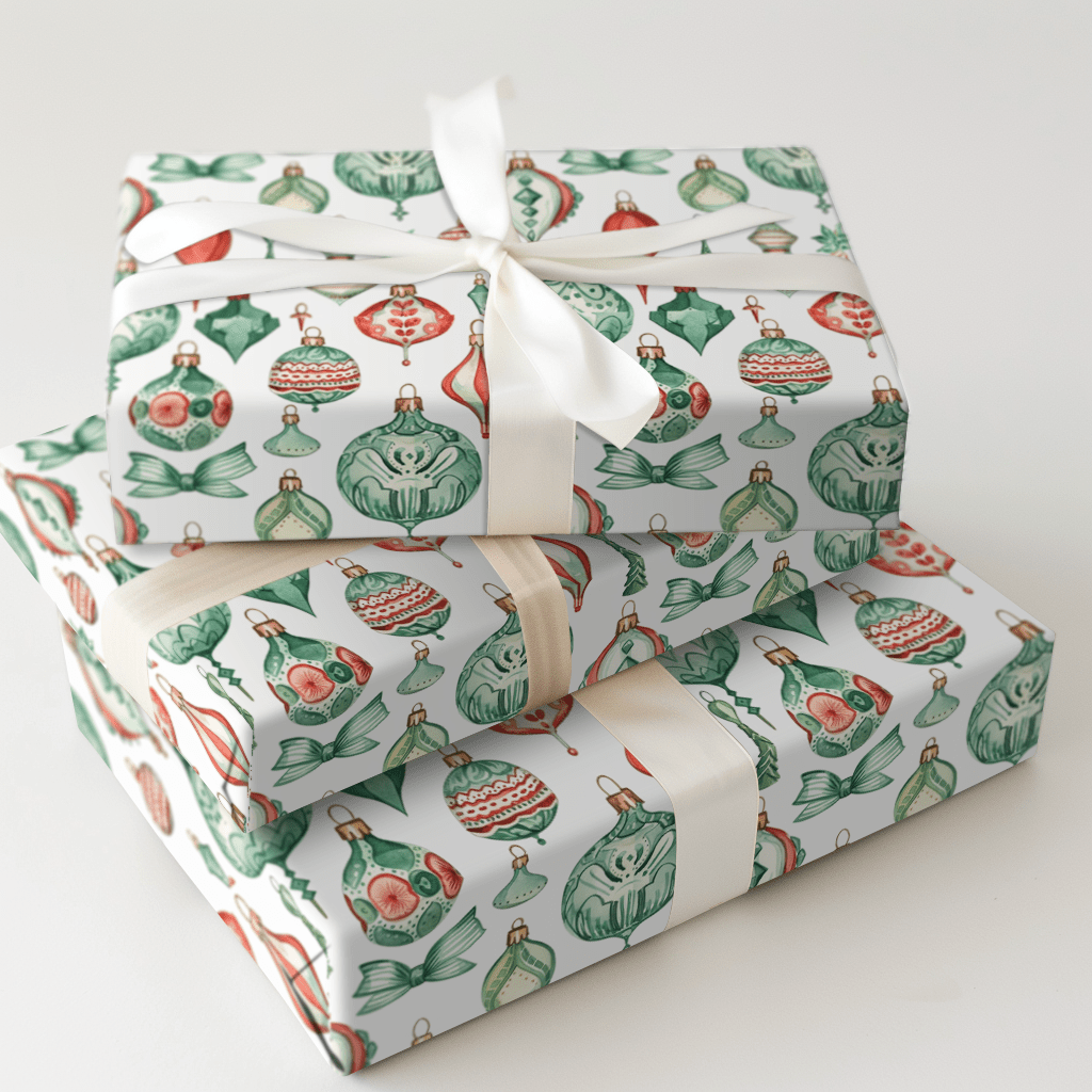 Holiday Baubles - Wrapping Paper - Aspen & Arlo