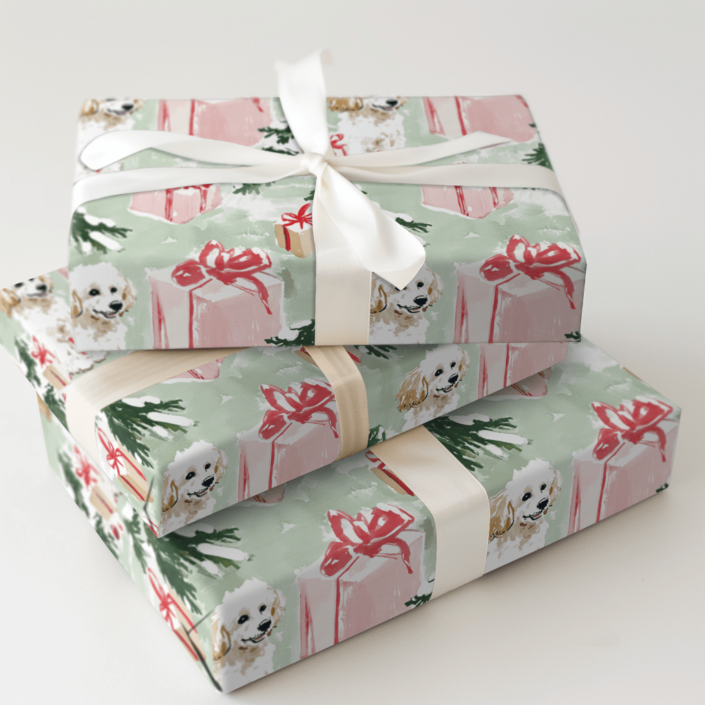 Mindi Poodle - Wrapping Paper - Aspen & Arlo
