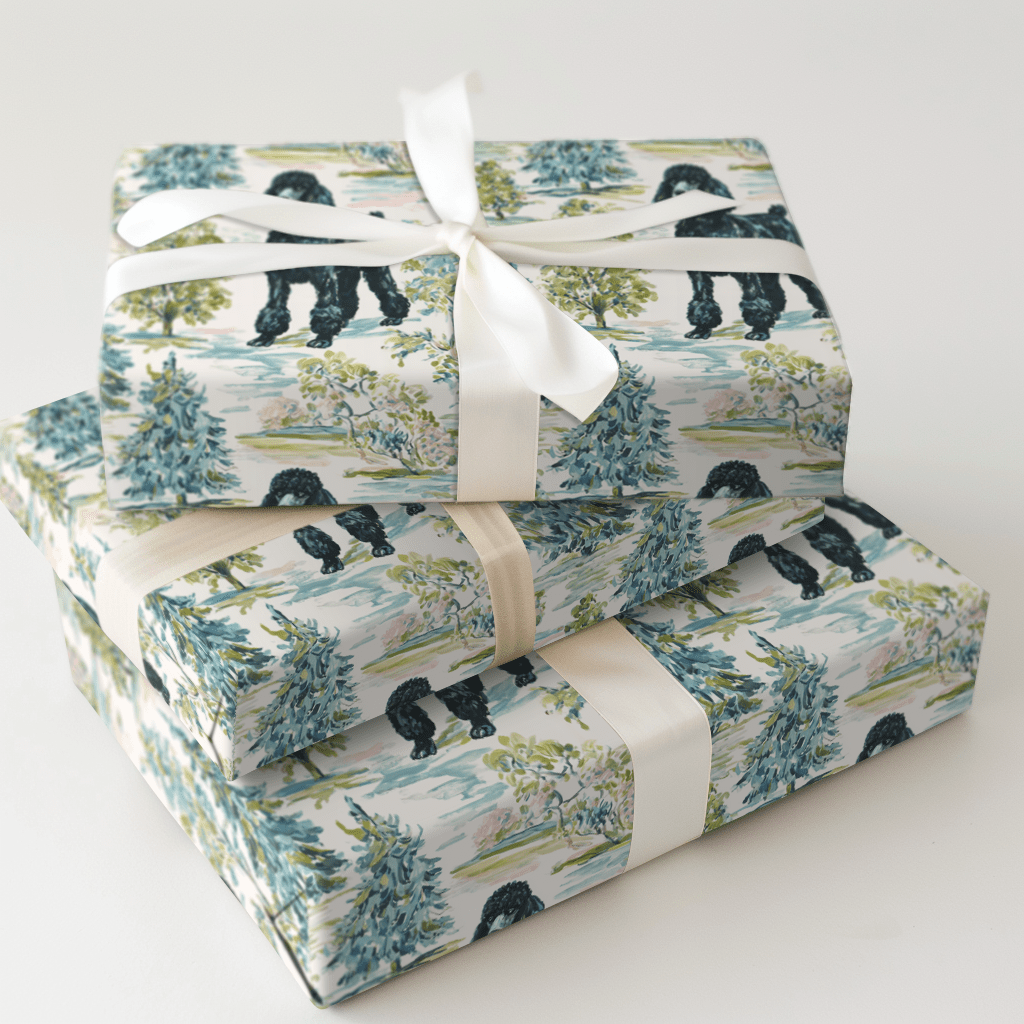 Woods Black - Wrapping Paper - Aspen & Arlo