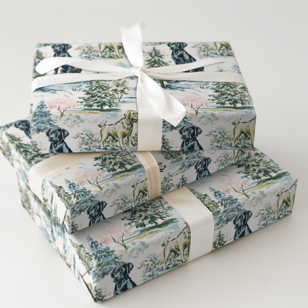 Green Paw - Wrapping Paper - Aspen & Arlo