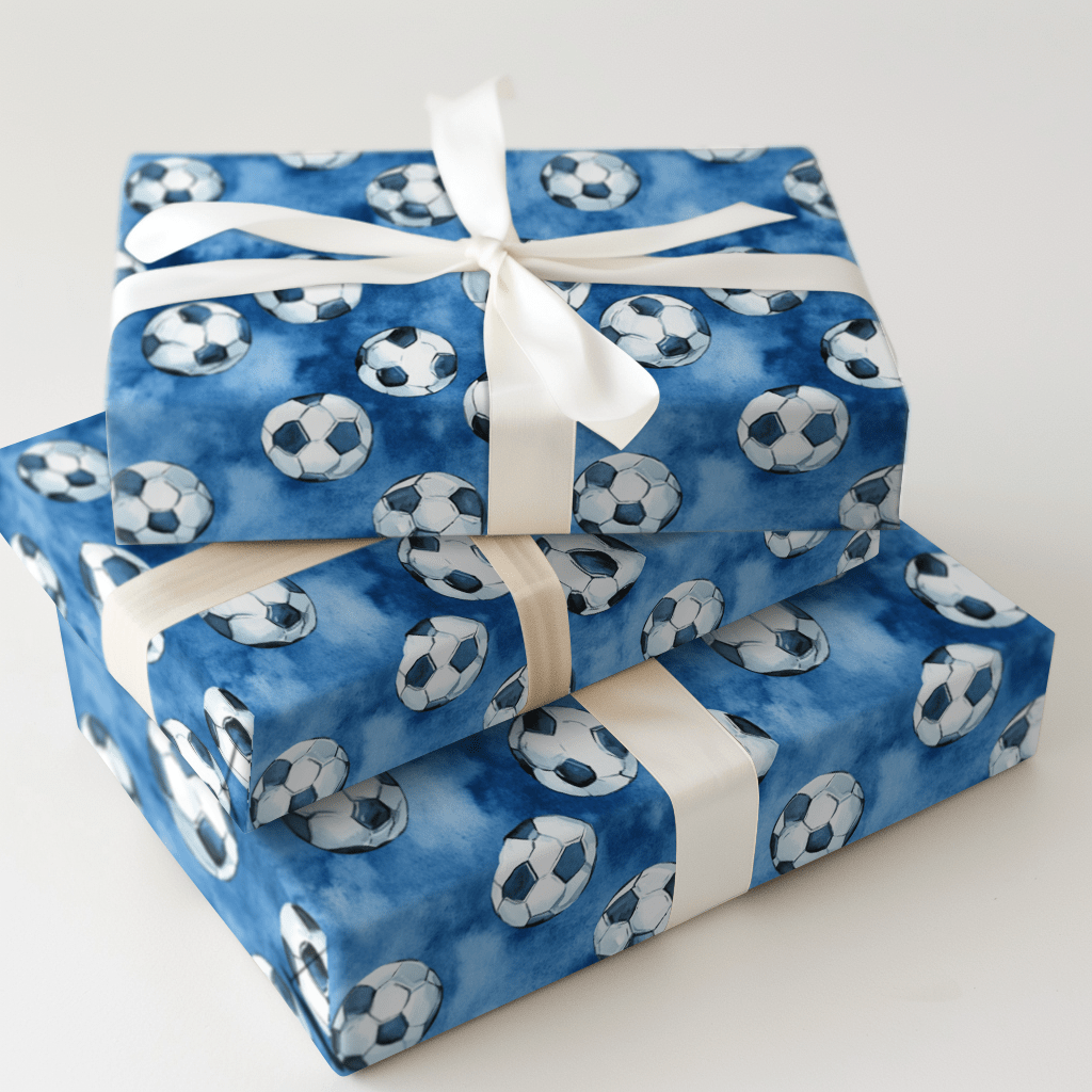 Go Blue - Wrapping Paper - Aspen & Arlo
