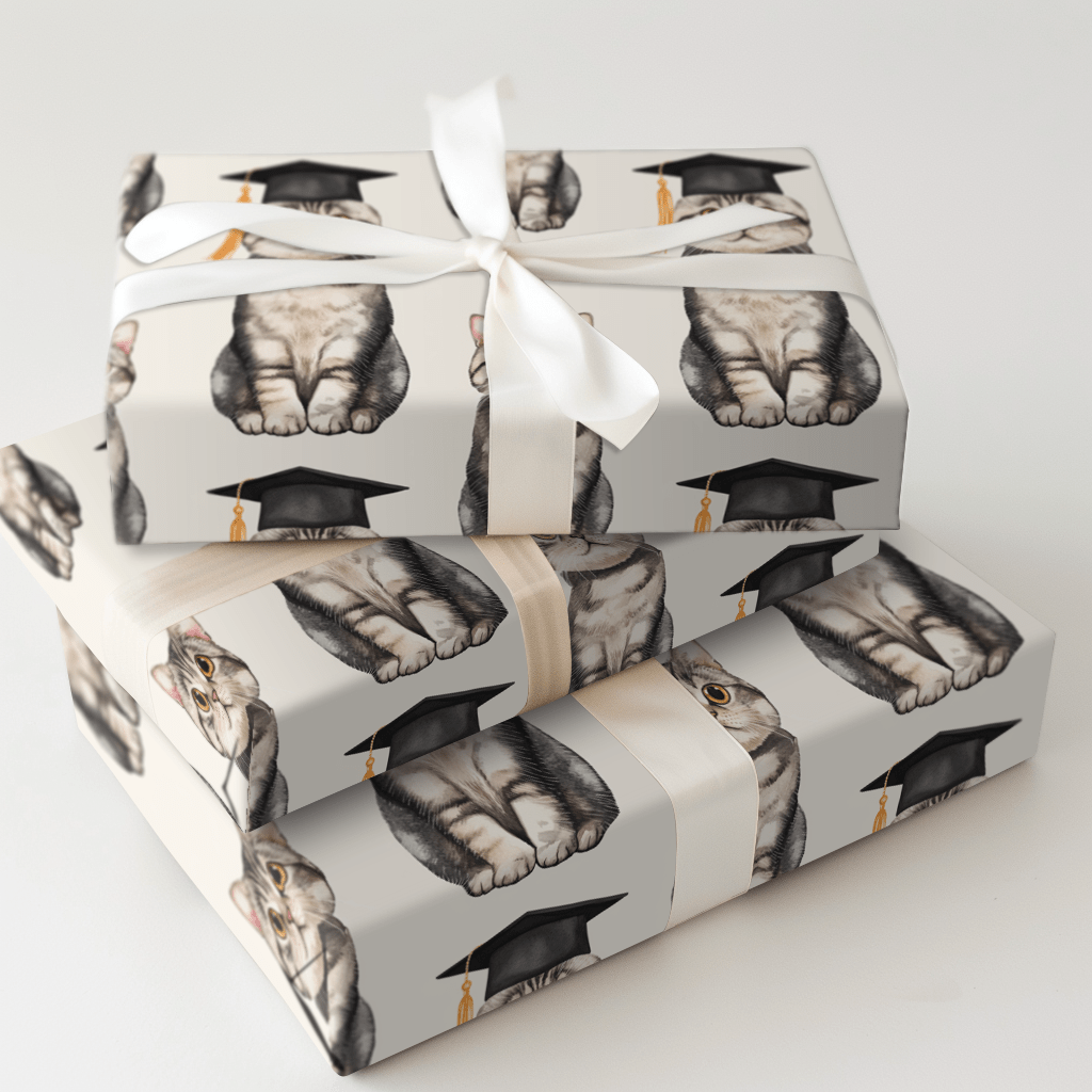 Scottish Fold Graduate - Wrapping Paper - Aspen & Arlo