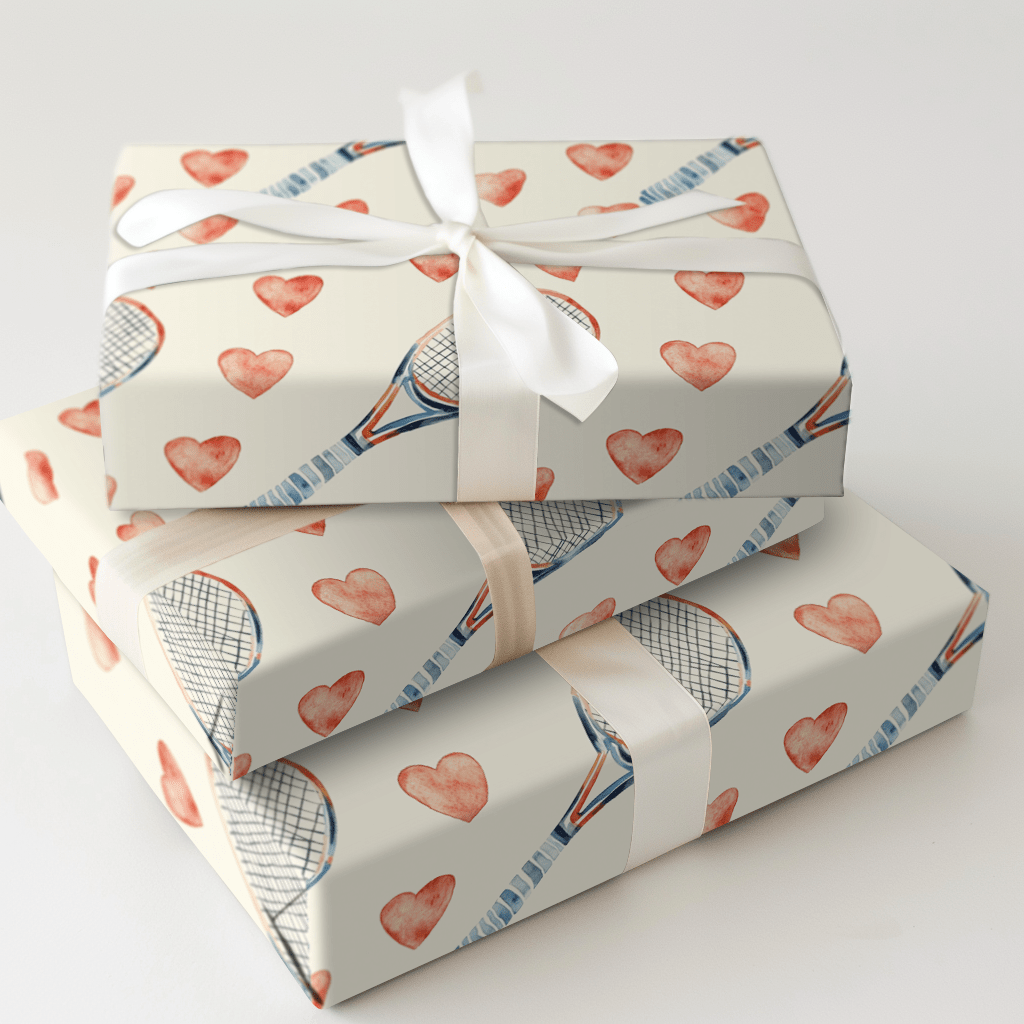 Racket Love - Wrapping Paper - Aspen & Arlo