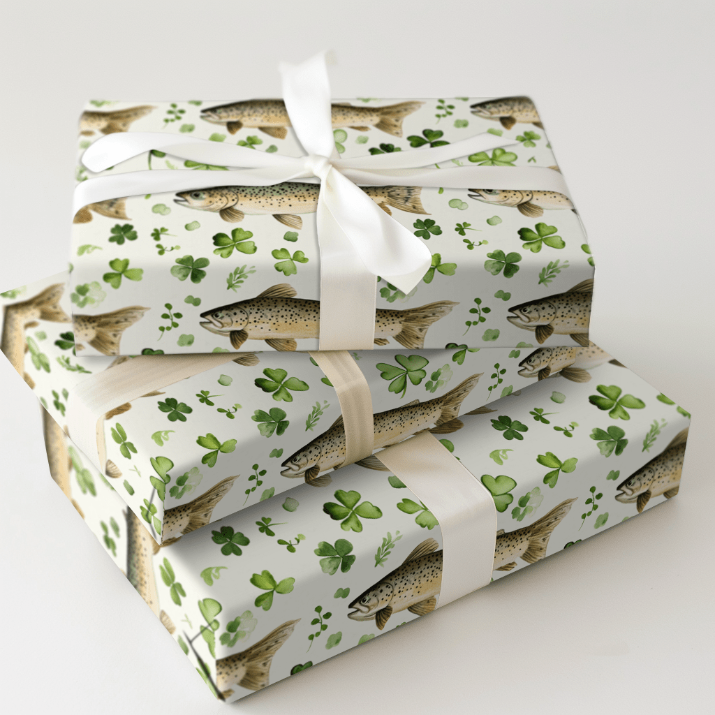 Lucky Trout - Wrapping Paper - Aspen & Arlo