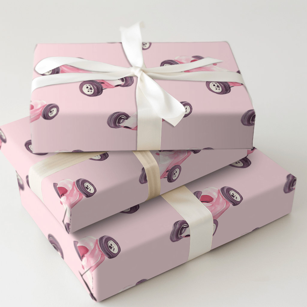 Glaming Gearshifts - Wrapping Paper - Aspen & Arlo