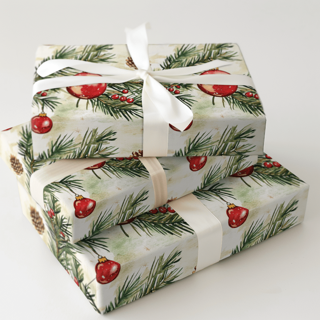 Twinkle Tree Ornament - Wrapping Paper - Aspen & Arlo