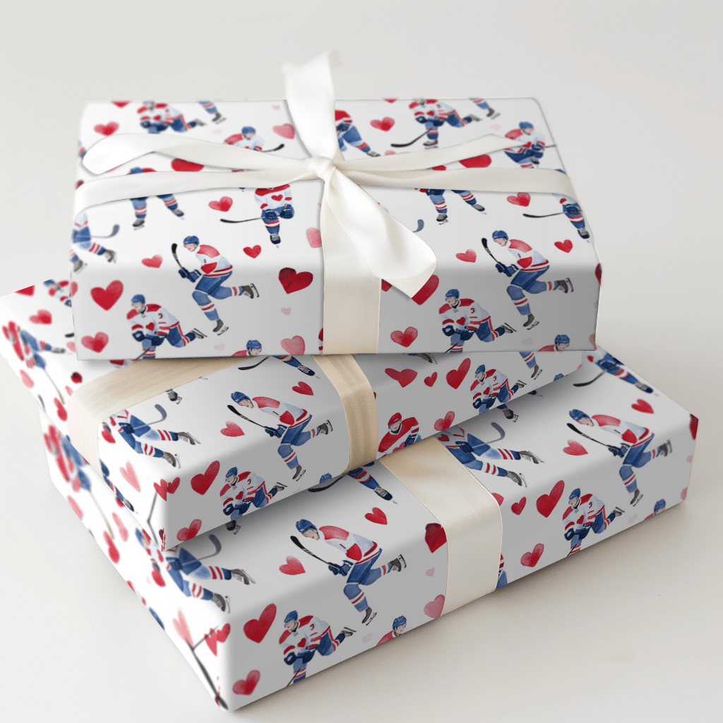 Hearts on Ice - Wrapping Paper - Aspen & Arlo