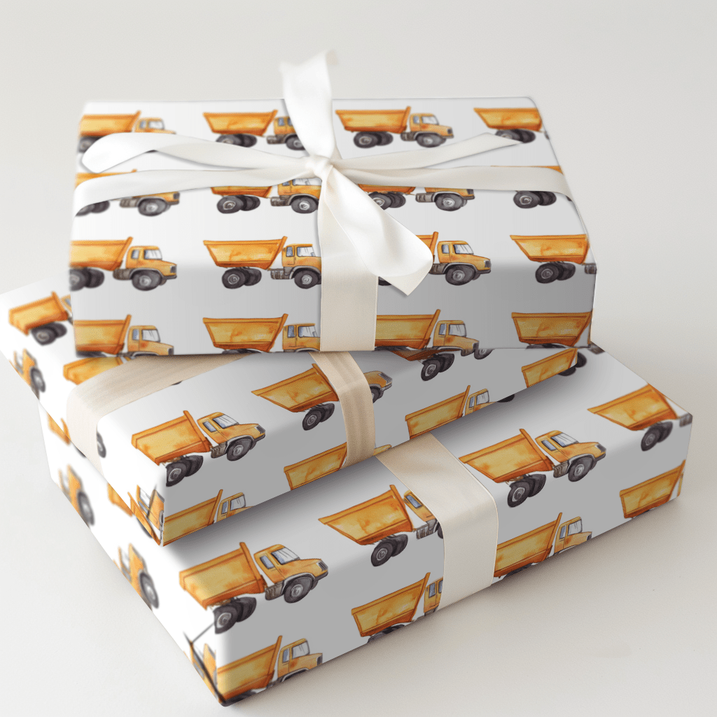 Boys at Work - Wrapping Paper - Aspen & Arlo