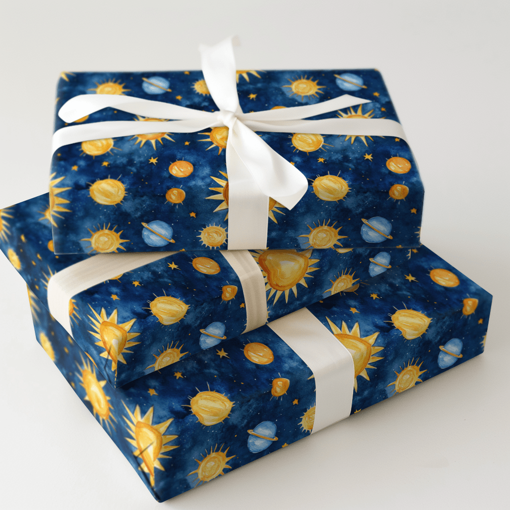 Whirling Stars - Wrapping Paper - Aspen & Arlo