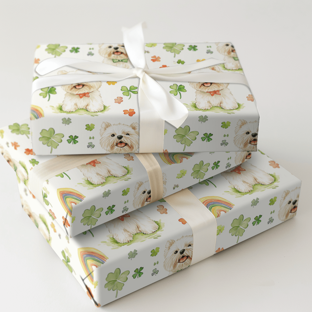 Rainbows with the Westies - Wrapping Paper - Aspen & Arlo