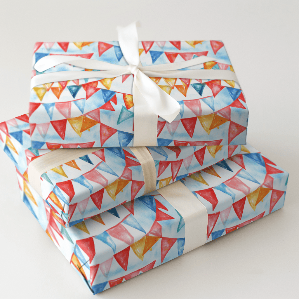 Flags Over the Circus - Wrapping Paper - Aspen & Arlo