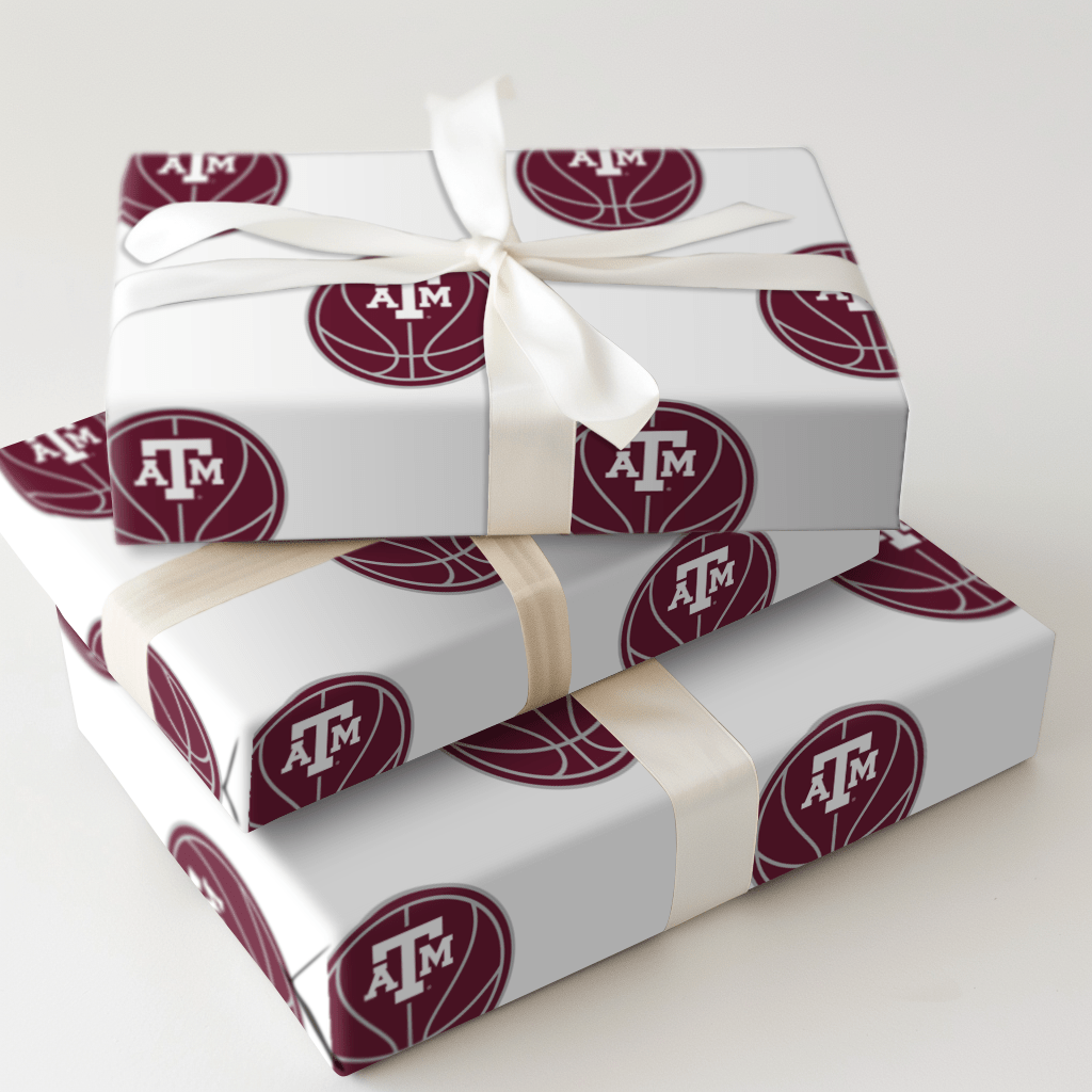 A&M Basketball - Wrapping Paper - Aspen & Arlo