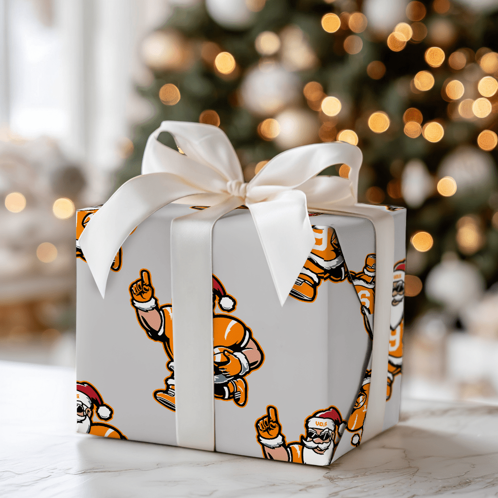 Vol Jolly End Zone - Wrapping Paper - Aspen & Arlo