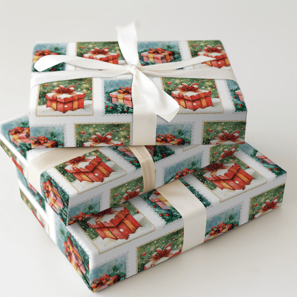 Present Day Postage - Wrapping Paper - Aspen & Arlo