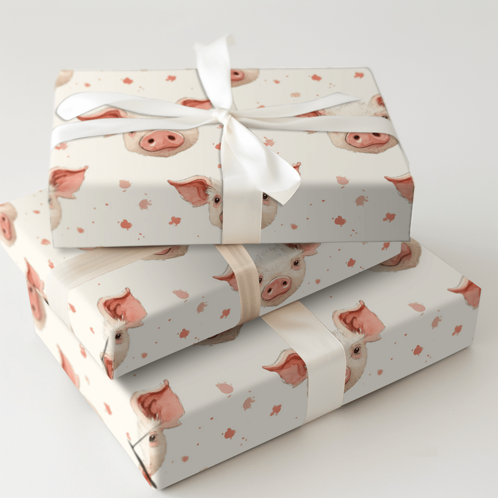 Oink All the Way - Wrapping Paper - Aspen & Arlo