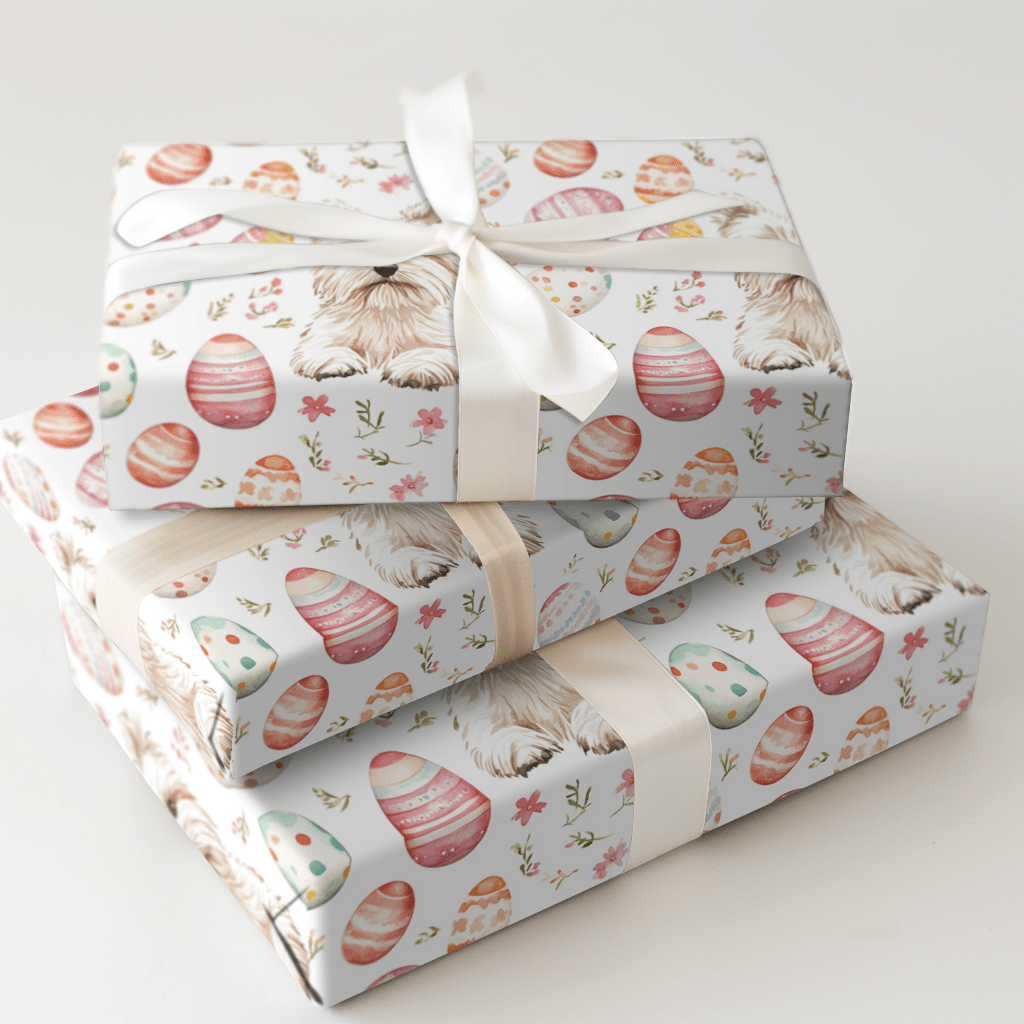 Easter Eggs with the Westie - Wrapping Paper - Aspen & Arlo
