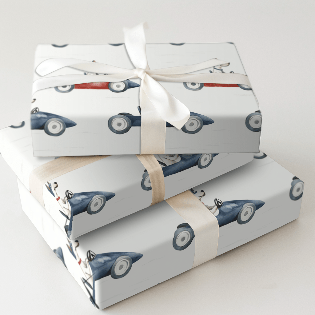 Puppy Pedals - Wrapping Paper - Aspen & Arlo