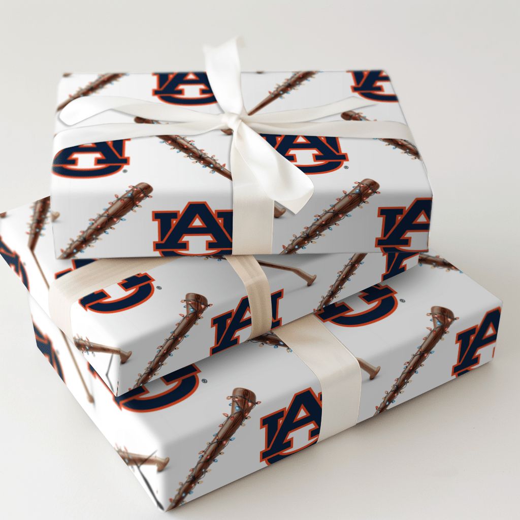 Auburn Holiday Sluggers - Wrapping Paper - Aspen & Arlo