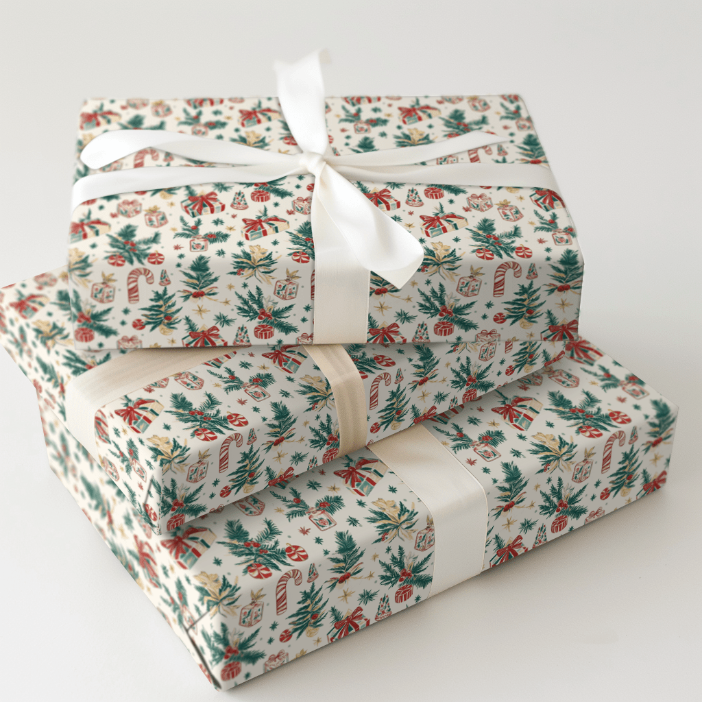 Antique Christmas Eve - Wrapping Paper - Aspen & Arlo