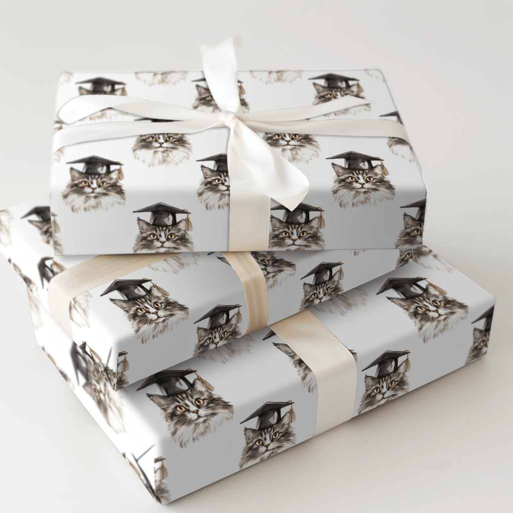 Feline So Accomplished - Wrapping Paper - Aspen & Arlo