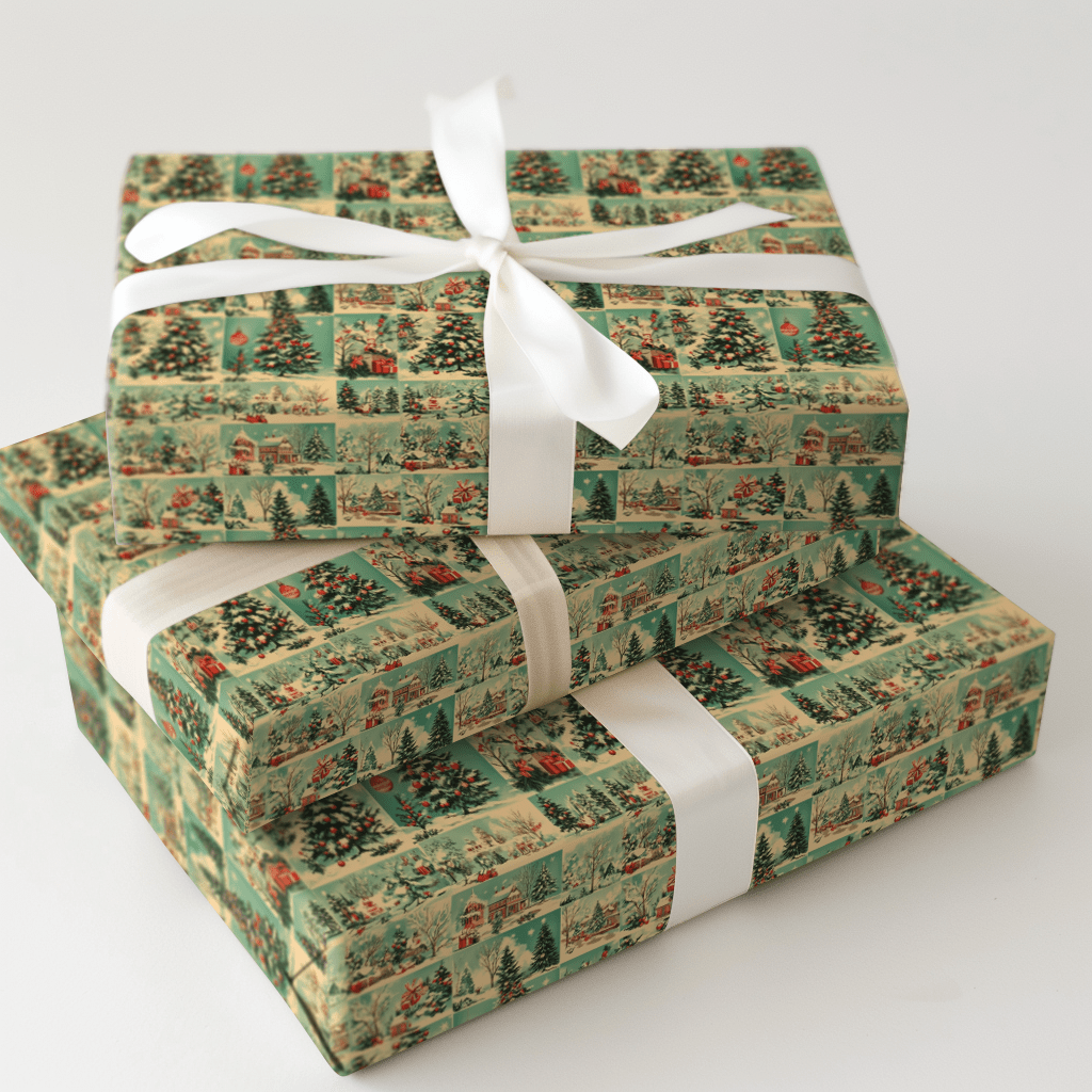 Holiday Postage - Wrapping Paper - Aspen & Arlo