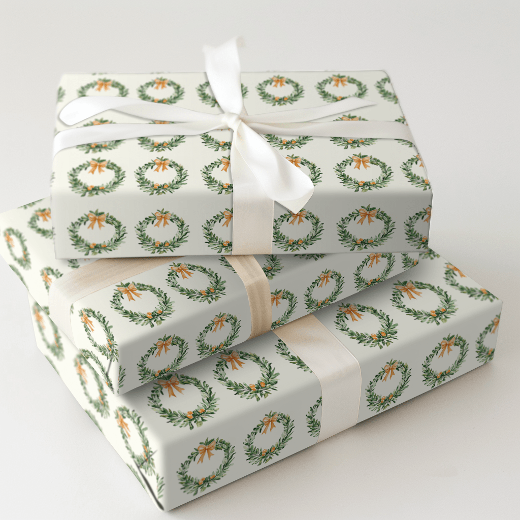 Merry Orange - Wrapping Paper - Aspen & Arlo
