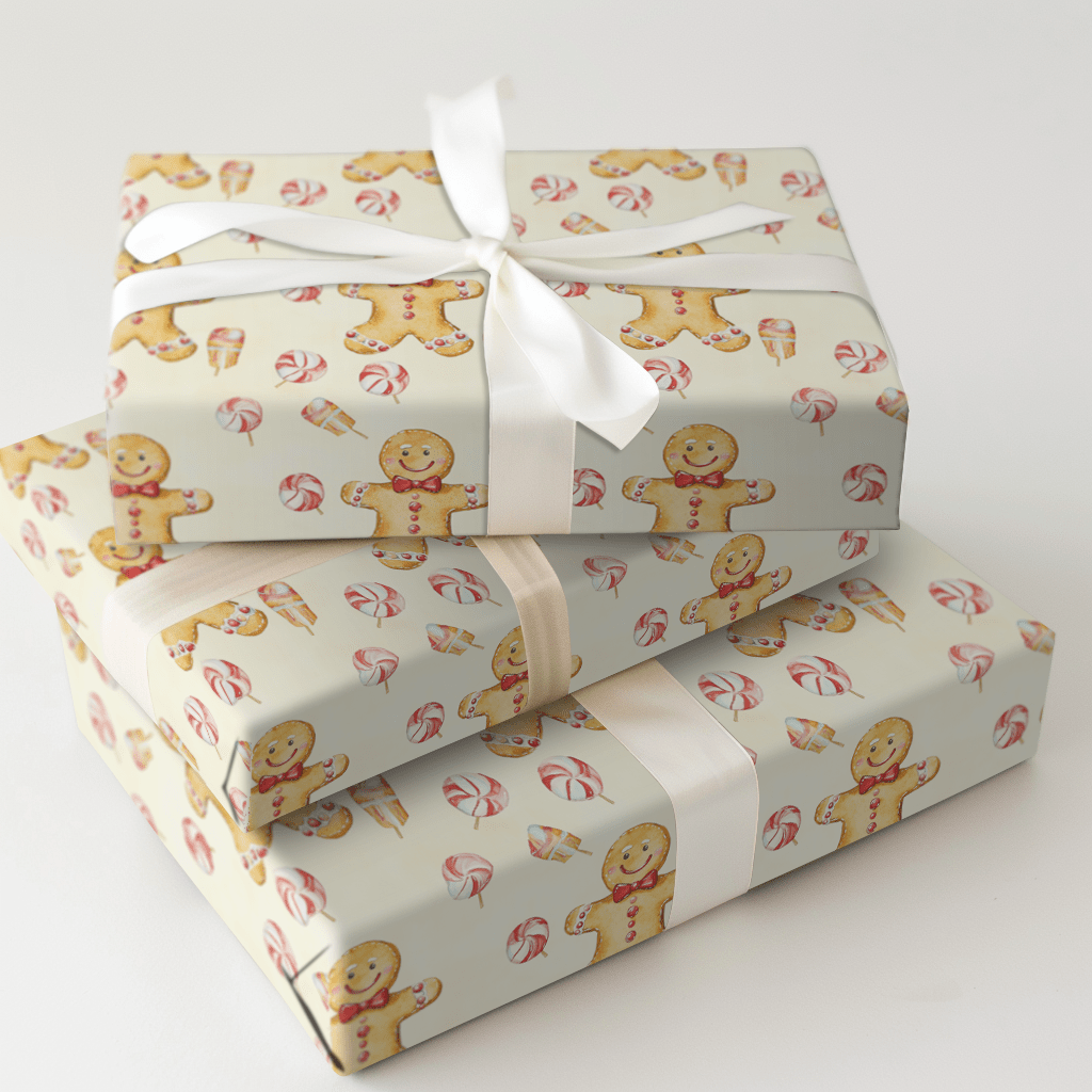 Peppermint Man - Wrapping Paper - Aspen & Arlo