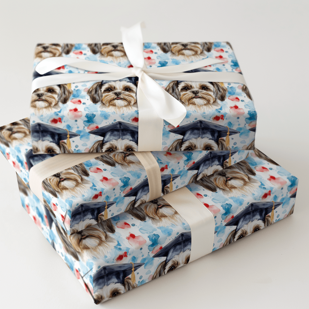 Shih Tzu Graduate - Wrapping Paper - Aspen & Arlo