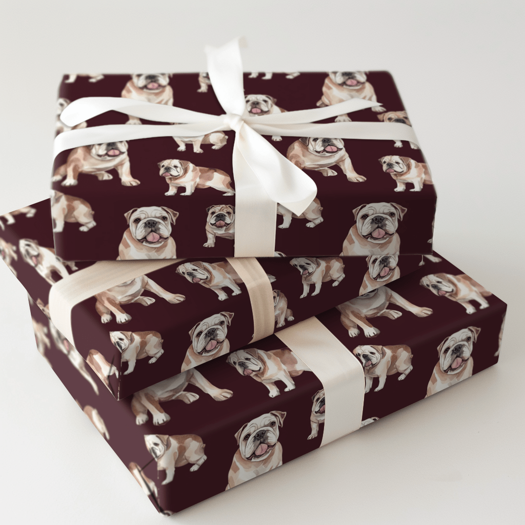 Bulldog Stunner - Wrapping Paper - Aspen & Arlo