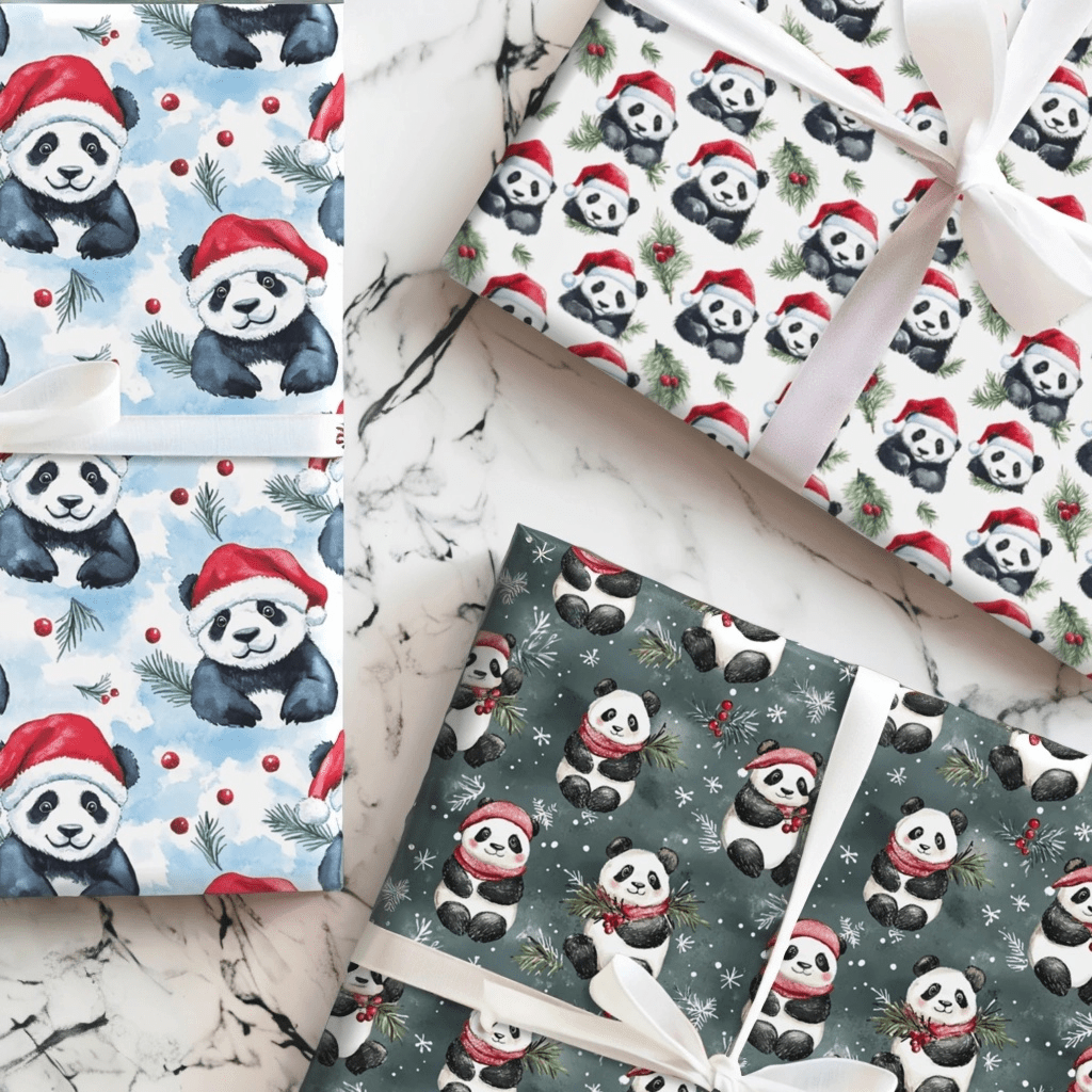 Christmas Pandas - Aspen & Arlo