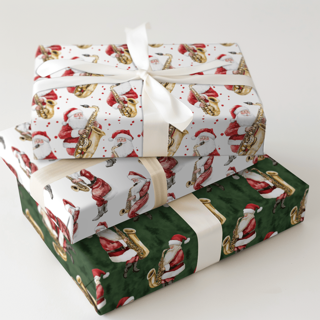 Saxophone Santa - Aspen & Arlo