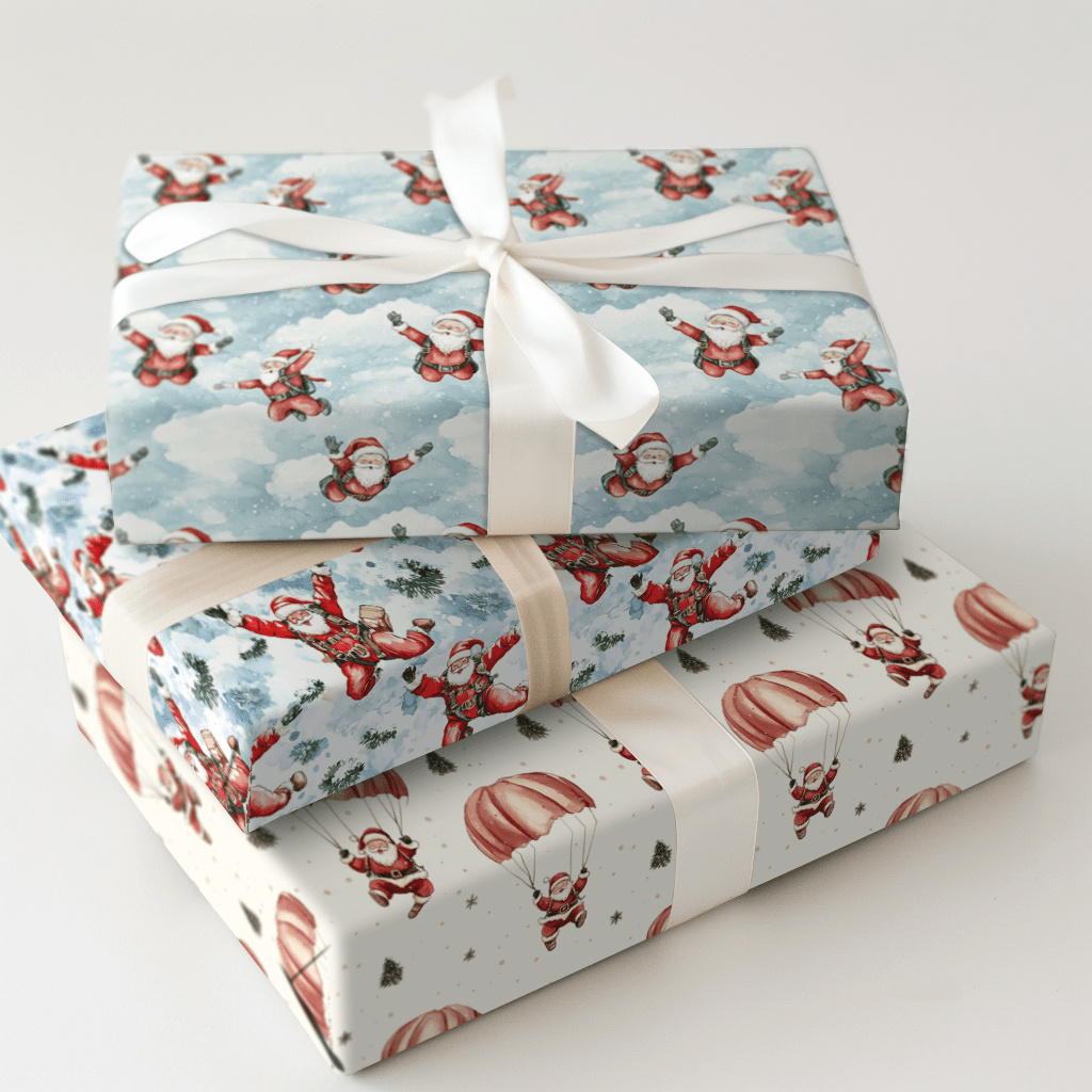 Skydiving Santa - Aspen & Arlo