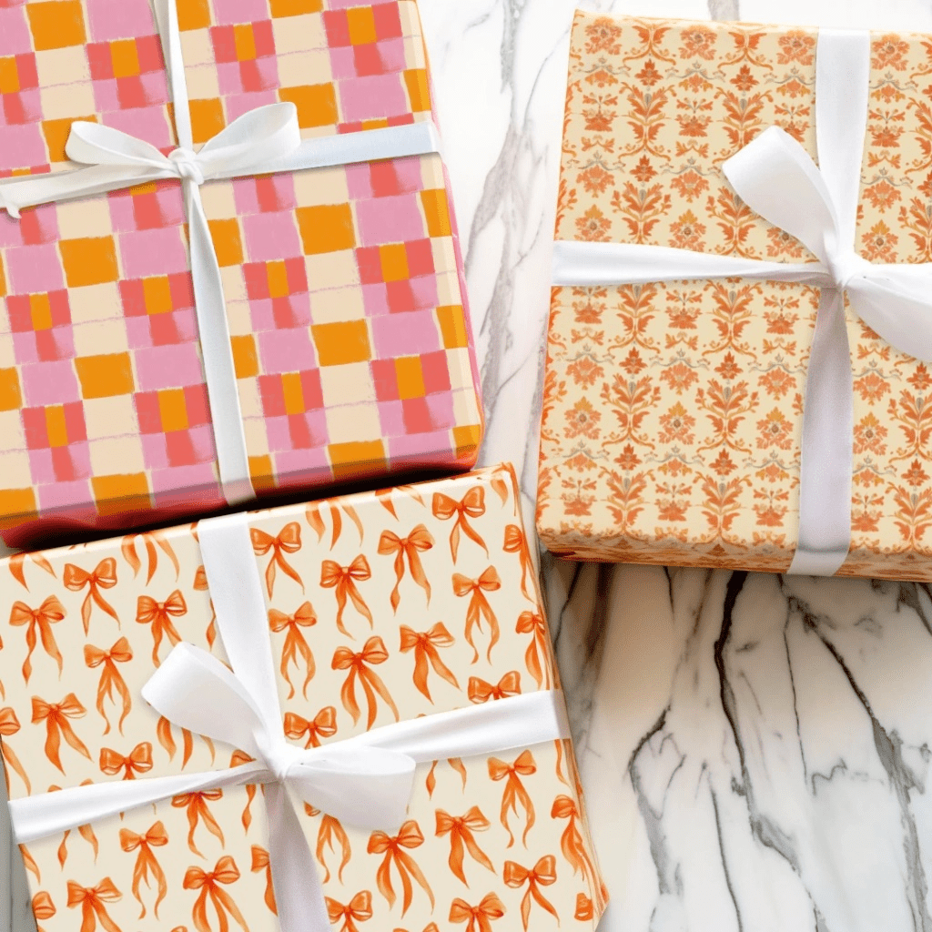 Orange Pattern - Aspen & Arlo