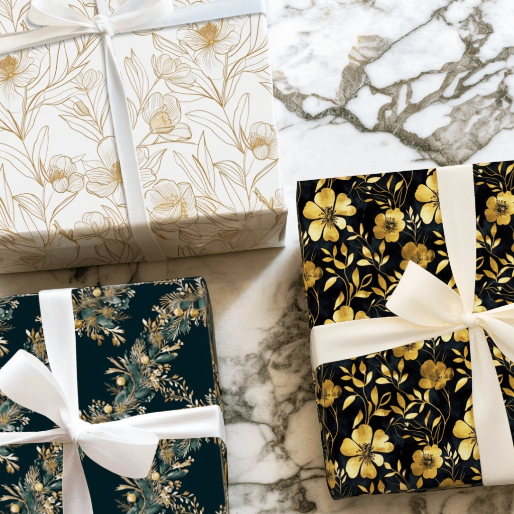 Gold Floral - Aspen & Arlo