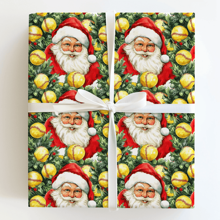 Sleighing the Pitch - Wrapping Paper - Aspen & Arlo