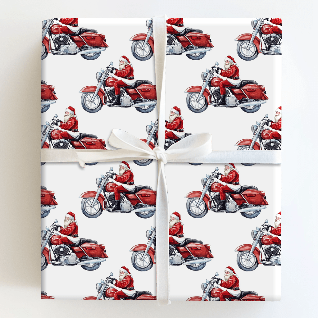 Chrome and Claus - Wrapping Paper - Aspen & Arlo