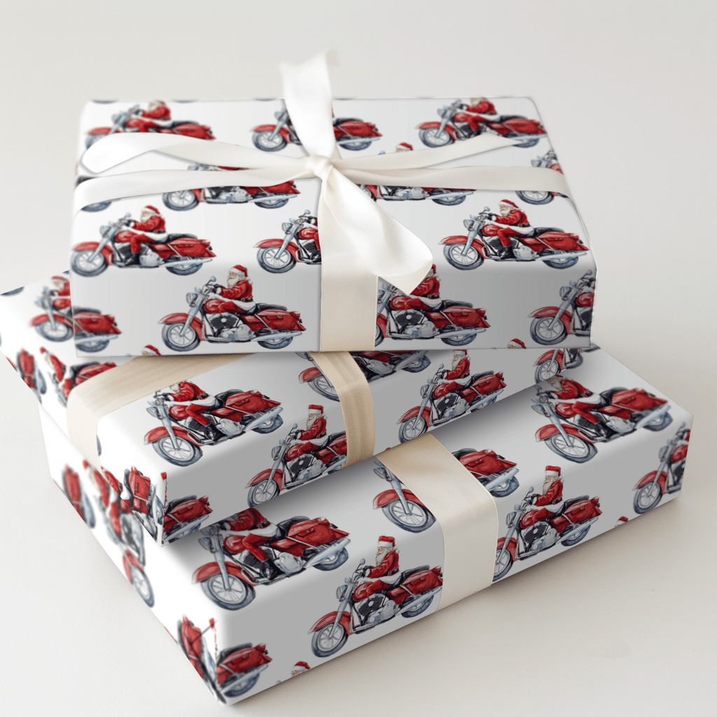 Chrome and Claus - Wrapping Paper - Aspen & Arlo