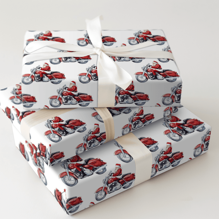 Chrome and Claus - Wrapping Paper - Aspen & Arlo