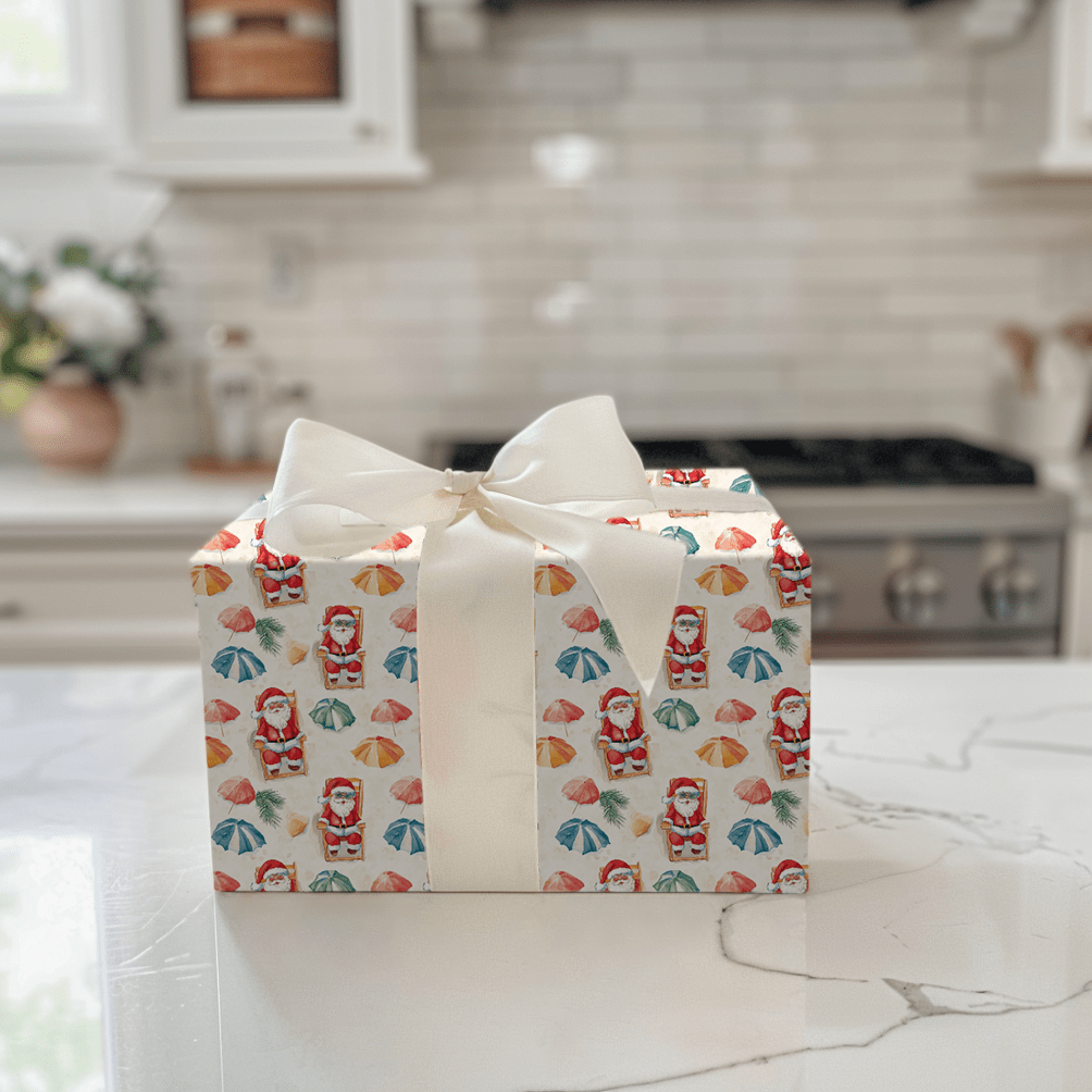 Beachside Santa - Wrapping Paper - Aspen & Arlo