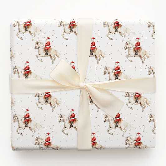 Santa's Starlight Gallop - Wrapping Paper - Aspen & Arlo
