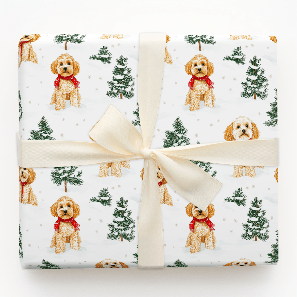 Snow Day for Cavapoos - Wrapping Paper - Aspen & Arlo