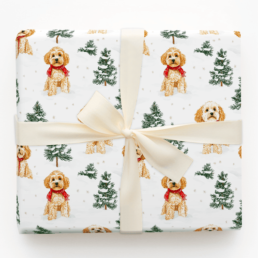 Snow Day for Cavapoos - Wrapping Paper - Aspen & Arlo