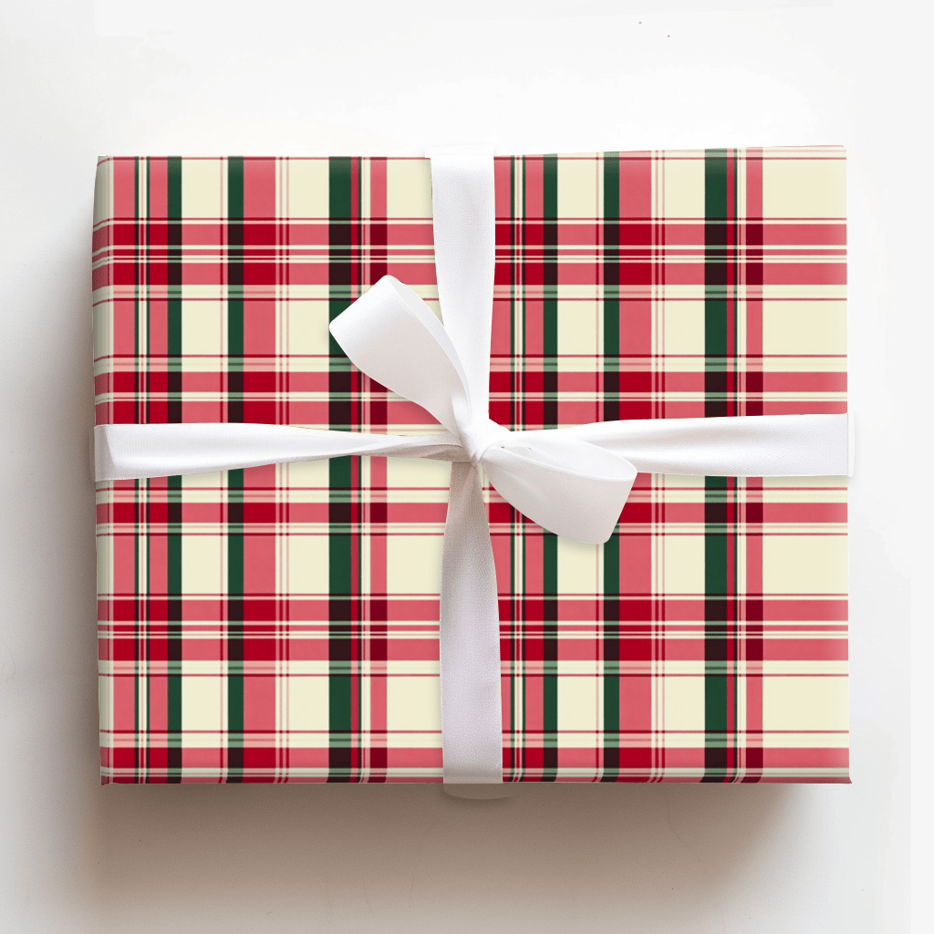 Candy Cane Tarten - Wrapping Paper - Aspen & Arlo